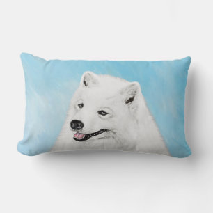 Coussin Rectangle Peinture Samoyed - Cute Original Chien Art