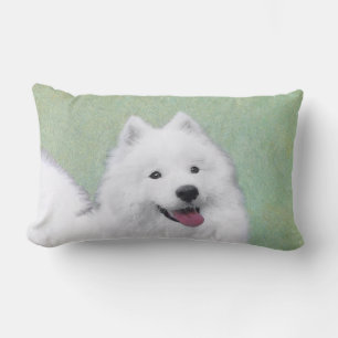 Coussin Rectangle Peinture Samoyed - Cute Original Chien Art