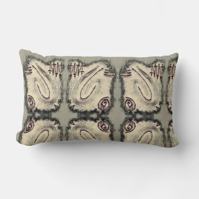 Coussin Rectangle Peinture sur doigt - Japon (Recto)