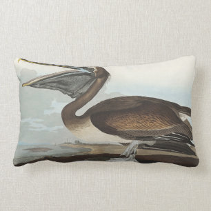 Coussin Rectangle Pélican Brown des oiseaux d'Amérique