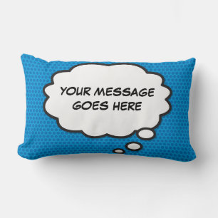 Coussin Rectangle Pensée personnalisée Bubble Funny Cool Comic Book