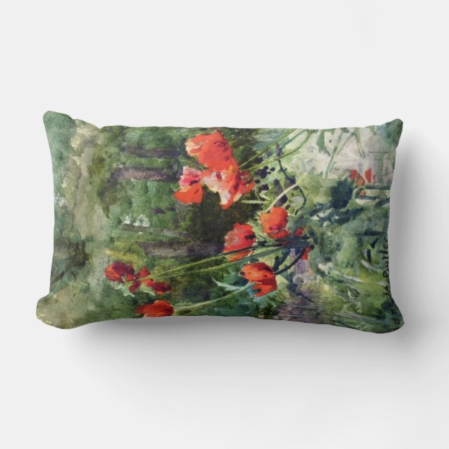 Coussin Rectangle Pépites de jardin (par Mildred Anne Butler) (Recto)