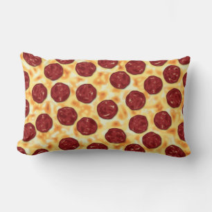 Coussin Rectangle Pepperoni Pizza Motif