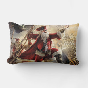 Coussin Rectangle Père Noël Est Un Pirate