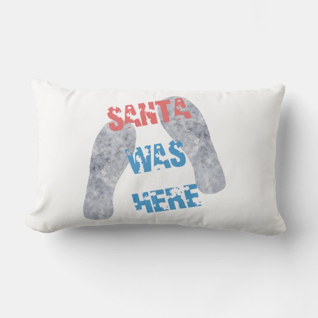 Coussin Rectangle Père Noël était là (Recto)