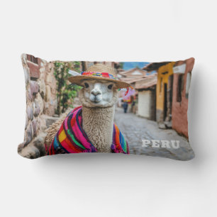 Coussin Rectangle Pérou Llama