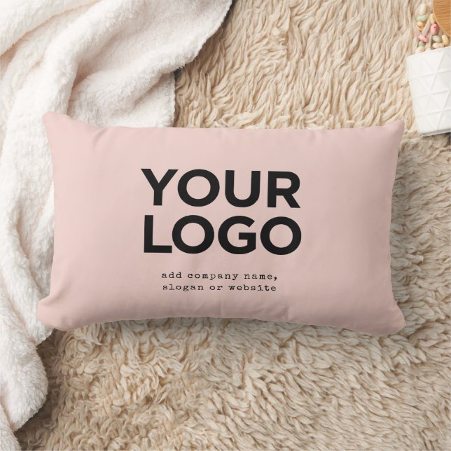 Coussin Rectangle Personalized Logo and Text Corporate (Couverture)
