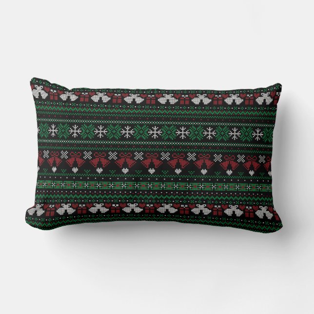 Coussin Rectangle Personnalisable Couleur Arrière - plan Mes cloches (Recto)