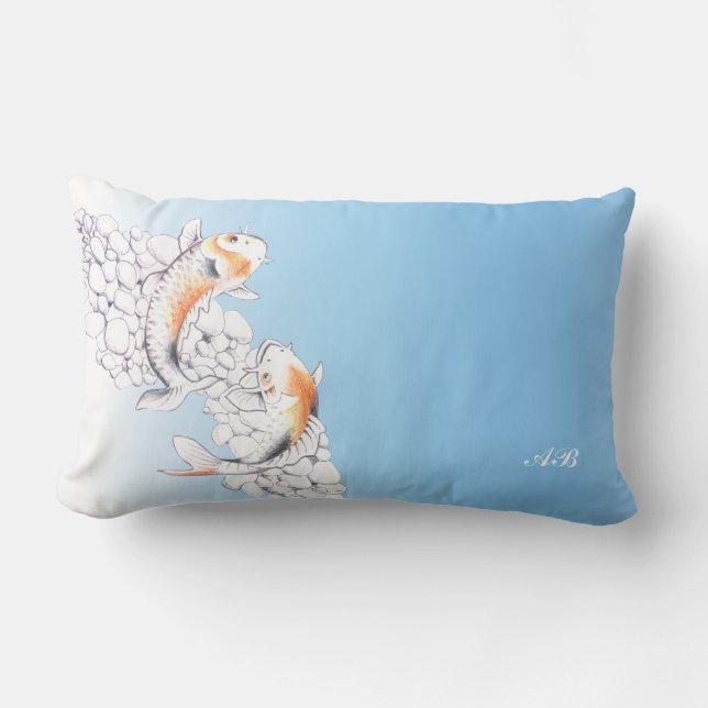Coussin Rectangle Personnalisable : Koi (Recto)