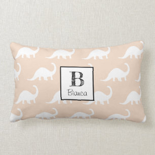 Coussin Rectangle Personnalisation des dinosaures du Brontosaurus bl