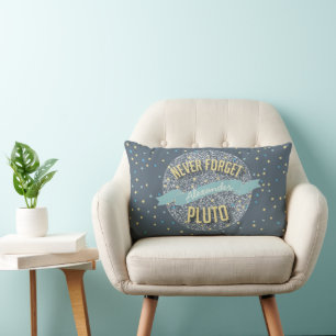 Coussin Rectangle Personnalisé N'Oubliez Jamais Pluto Starry Sky