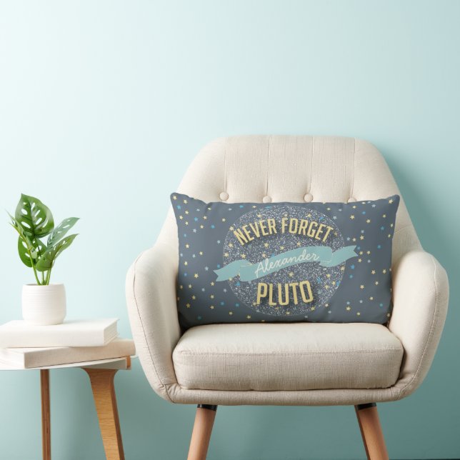 Coussin Rectangle Personnalisé N'Oubliez Jamais Pluto Starry Sky (Chaise)