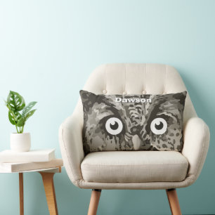 Coussin Rectangle Personnalisé Nouveau bébé garçon's Room Cute Owl