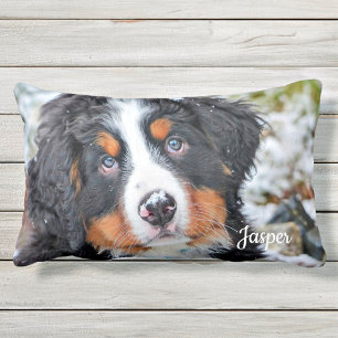 Coussin Rectangle Personnalisé Pet Photo Amoureux des chiens Memoria
