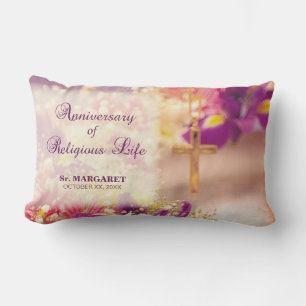 Coussin Rectangle Personnaliser, Anniversaire vie religieuse, Nun