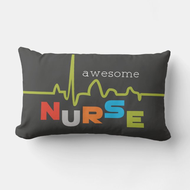 Coussin Rectangle Personnaliser, Infirmière géniale à la journée des (Recto)