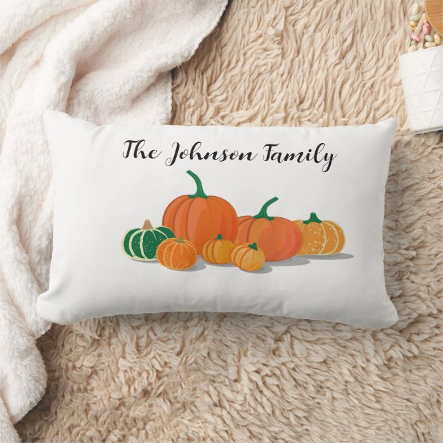 Coussin Rectangle Personnaliser le patch Citrouille Hallowen (Couverture)