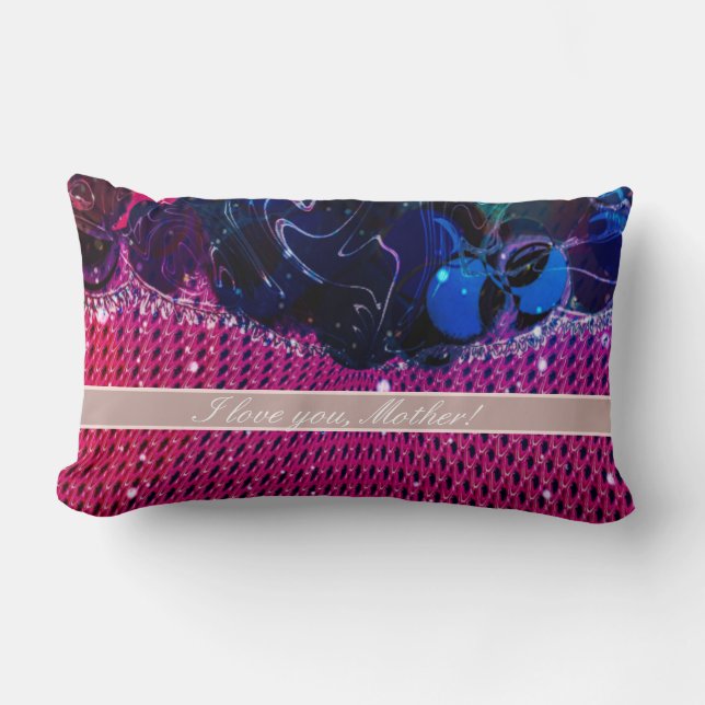 Coussin Rectangle Personnaliser Moderne Belle Mère Fête des Mères Je (Recto)