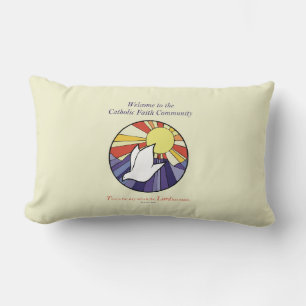 Coussin Rectangle Personnaliser Nom, Cercle de la colombe RCIA sur f