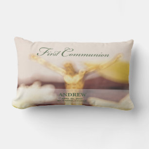 Coussin Rectangle Personnalisez, Félicitations pour la Première Comm