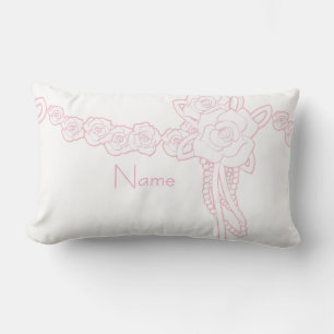 Coussin Rectangle Personnalisez le décorateur de finition rose uniqu