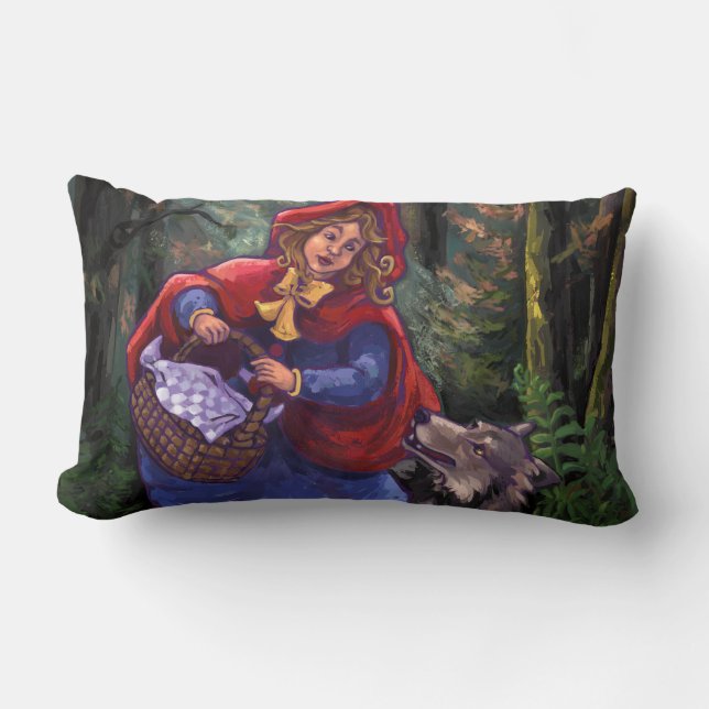 Coussin Rectangle Petit Chaperon Rouge (Recto)
