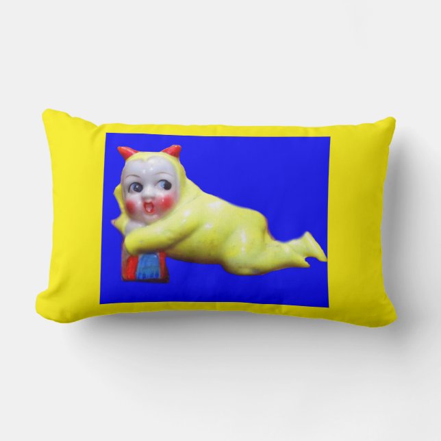 Coussin Rectangle petit diable espiègle (Recto)
