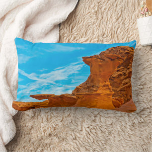 Coussin Rectangle Petite Finlande sculptures de roche rouge