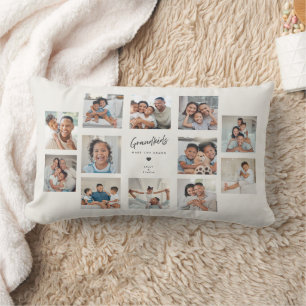 Coussin Rectangle Petits-enfants rendent la vie grandiose Collage