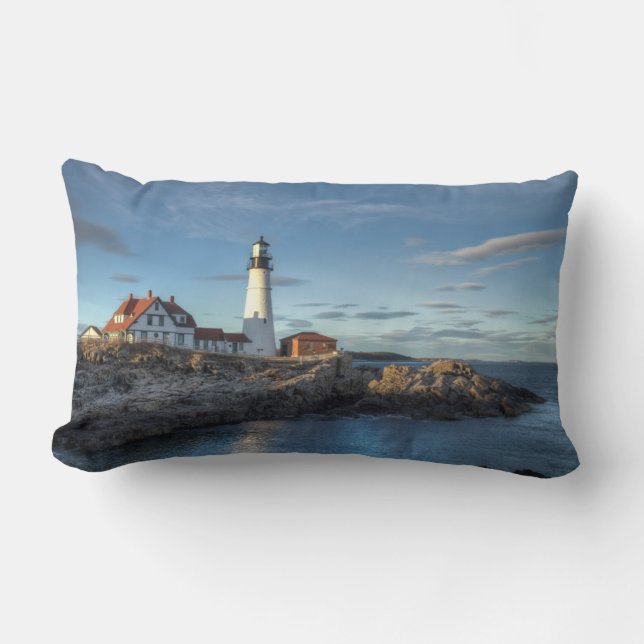 Coussin Rectangle Phare de Portland Head (Recto)