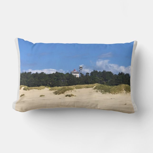 Coussin Rectangle Phare de Yaquina Bay, Newport, Oregon (Recto)