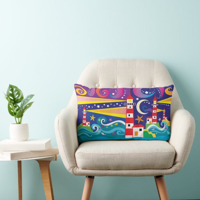 Coussin Rectangle Phares célestes (Chaise)