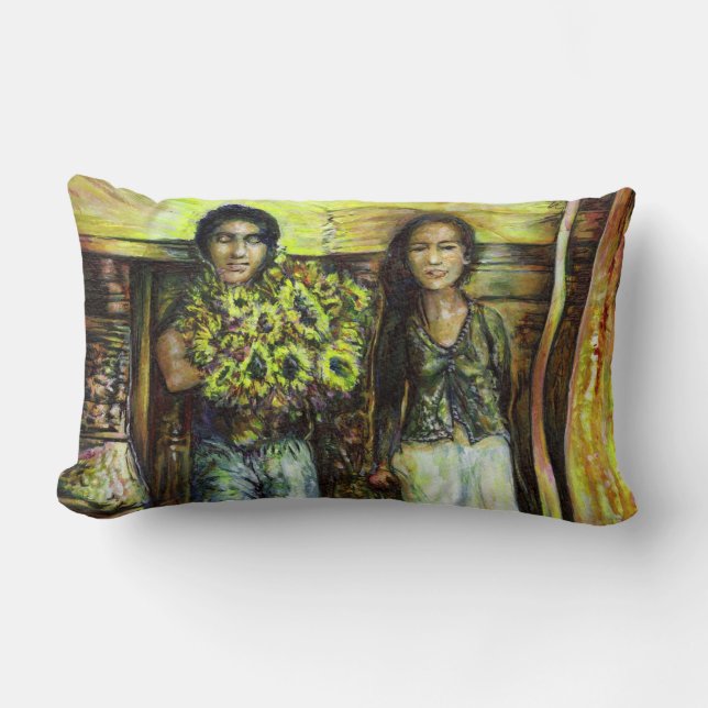 Coussin Rectangle Phase de ChapeI Sixtine d'un ChaIIenge (Recto)