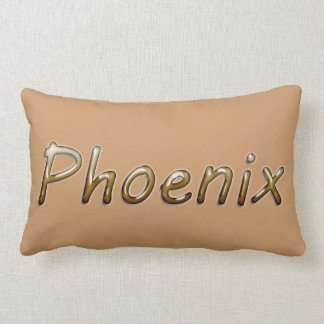 Coussin Rectangle Phoenix - couleurs de désert - sur Tan