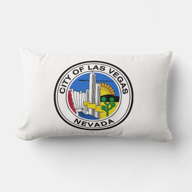 Coussin Rectangle Phoque de la ville de Las Vegas (Nevada) (Recto)