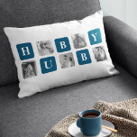 Coussin Rectangle Photo Collage Moderne Bleu Meilleur Hubby Ever Cad<br><div class="desc">Le "Modern Collage Photo Blue Best Hubby Ever Gift" est un cadeau photo personnalisé qui présente une collection de photos présentant les meilleurs moments partagés entre vous et votre mari bien-aimé. Cette version particulière présente un thème bleu, ce qui en fait un ajout élégant et contemporain à tout décor.Ce cadeau...</div>