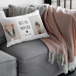 Coussin Rectangle Photo Collage moderne Meilleur Chien Maman Jamais<br><div class="desc">Une photo de collage moderne de "Best Mom Dog Ever" est un merveilleux hommage à un animal de compagnie bien-aimé qui a apporté un amour et une joie infinis à sa famille. Cette photo de collage peut être créée à l'aide de différentes photos du chien tout au long de sa...</div>