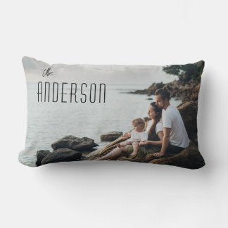 Coussin Rectangle Photo de famille personnalisée