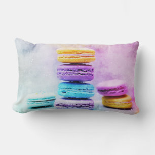 Coussin Rectangle Photo de Macarons colorés