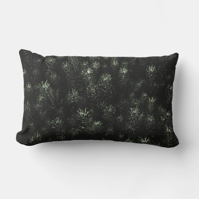 Coussin Rectangle Photo du plante de sapin vert (Recto)