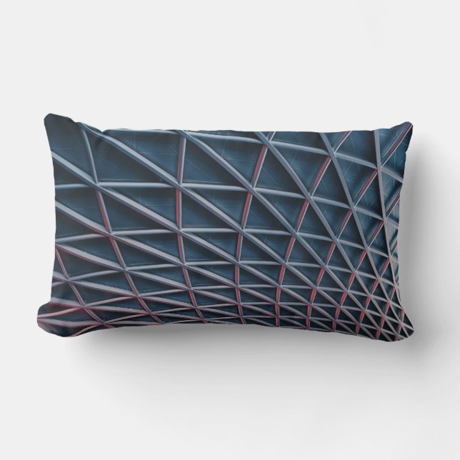 Coussin Rectangle Photo en bas angle de la structure du bâtiment (Recto)