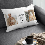 Coussin Rectangle Photo & Love You Dad Cadeau<br><div class="desc">Un cadeau "Love You Dad" est un cadeau qui express votre amour et votre appréciation pour votre père. Cela peut prendre de nombreuses formes,  des gardiens sentimentaux aux objets pratiques qu'il utilisera et appréciera.</div>