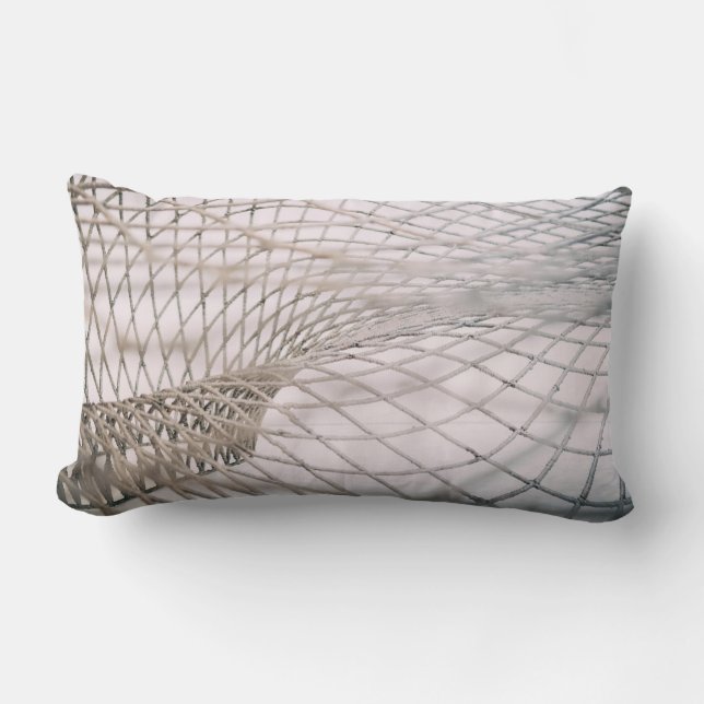 Coussin Rectangle Photo of gray net (Recto)