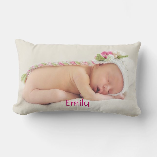 Coussin Rectangle Photo personnalisée Cute Baby (Recto)