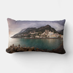 Coussin Rectangle Picturesque Amalfi Coast Italy Seaside Town