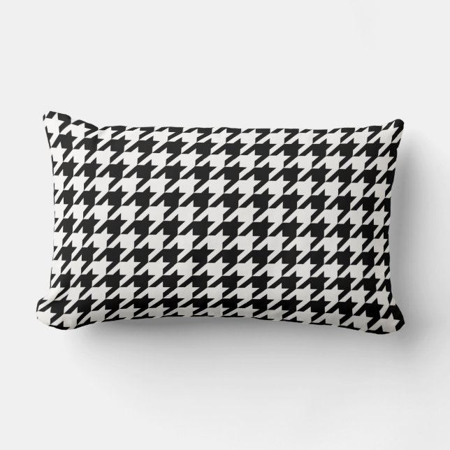 Coussin Rectangle Pied-de-poule - couleur d'arrière - plan de (Recto)