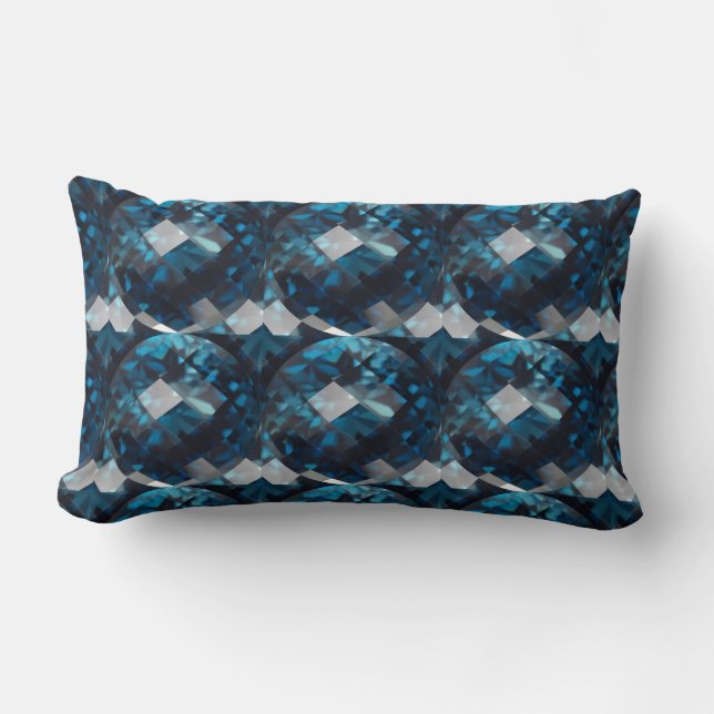 Coussin Rectangle Pierre Bleue Foncé (Recto)
