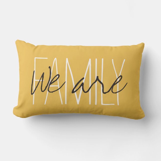 Coussin Rectangle PILLOW_ CHIC " FAMILLE… nous sommes" VOUS (Recto)