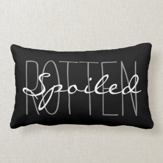 COUSSIN RECTANGLE PILLOW_ CHIC" GREY/BLACK/WHITE PUTRÉFIÉ " CORROMPU