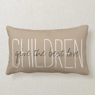 Coussin Rectangle PILLOW_ CHICS " ENFANTS"… donnent le meilleur